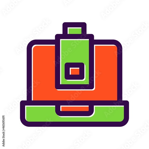 Battery Filled Vector Icon Design