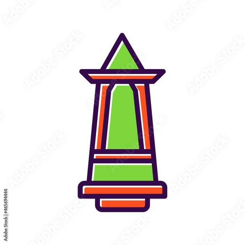 Obelisk Filled Vector Icon Design