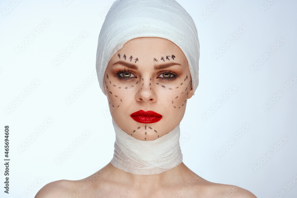 portrait of a woman rejuvenation facial injection cosmetic procedures close-up portrait of a woman rejuvenation facial injection cosmetic procedures close-up