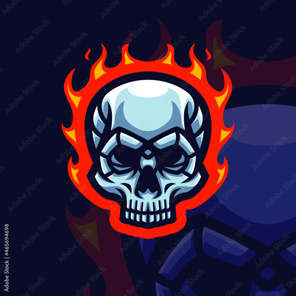 Skull Mascot Gaming Logo
Skull Mascot Gaming Logo