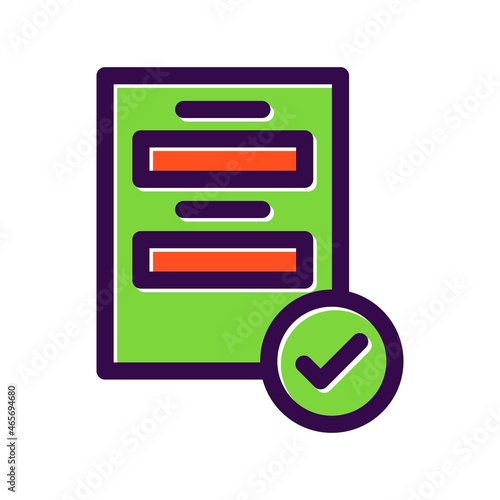 Project Filled Vector Icon Design