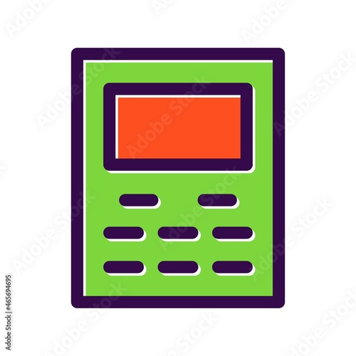 Calculator Filled Vector Icon Design