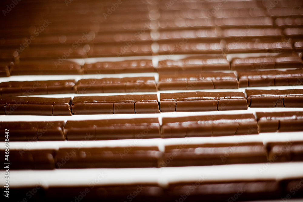 Chocolate production factory - production line. High quality photoChocolate production factory - production line