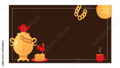 A variant of the banner for the Maslenitsa holiday. Vector graphics.
