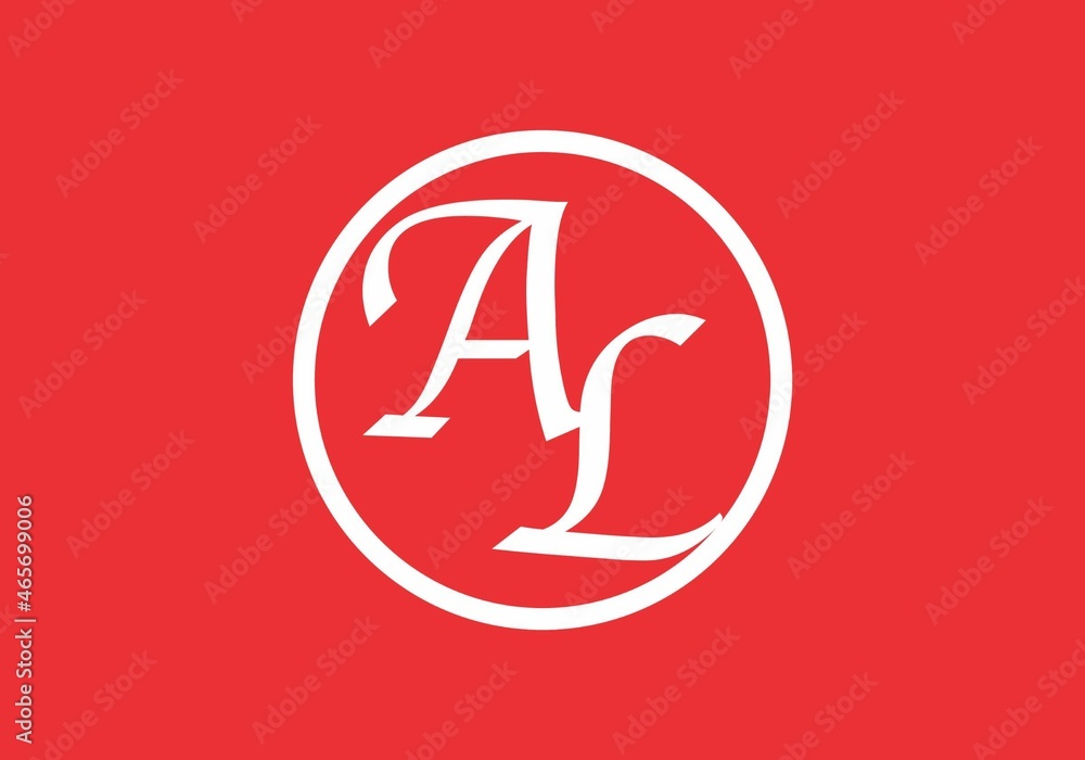Unique shape of AL initial letter Unique shape of AL initial letter
