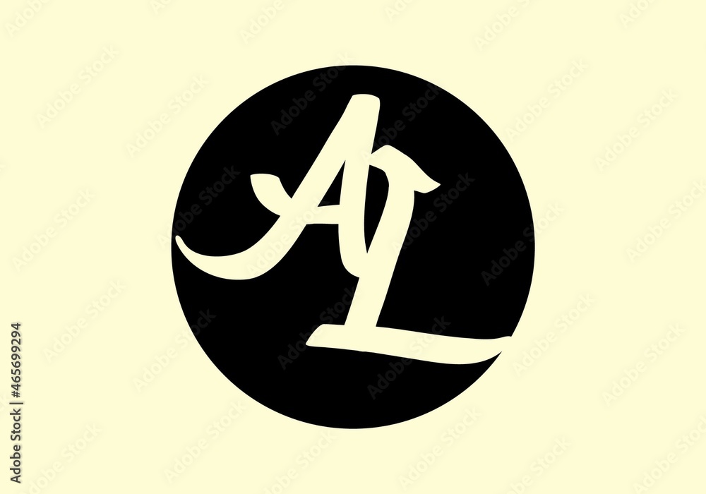 Unique shape of AL initial letter Unique shape of AL initial letter