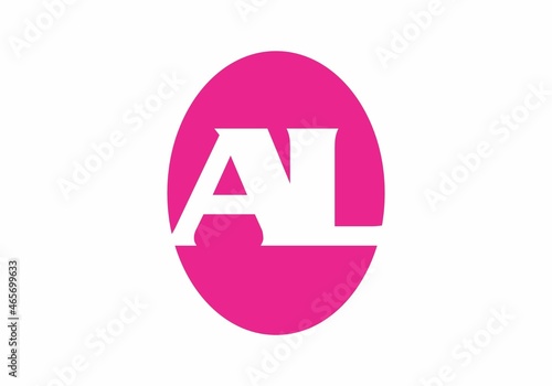 Free Download Unique shape of AL initial letter - GFXLoad