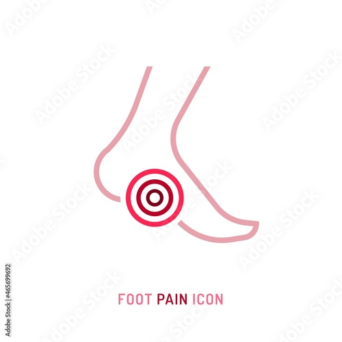 Inflammation, pain, angriness sign. Editable vector illustration