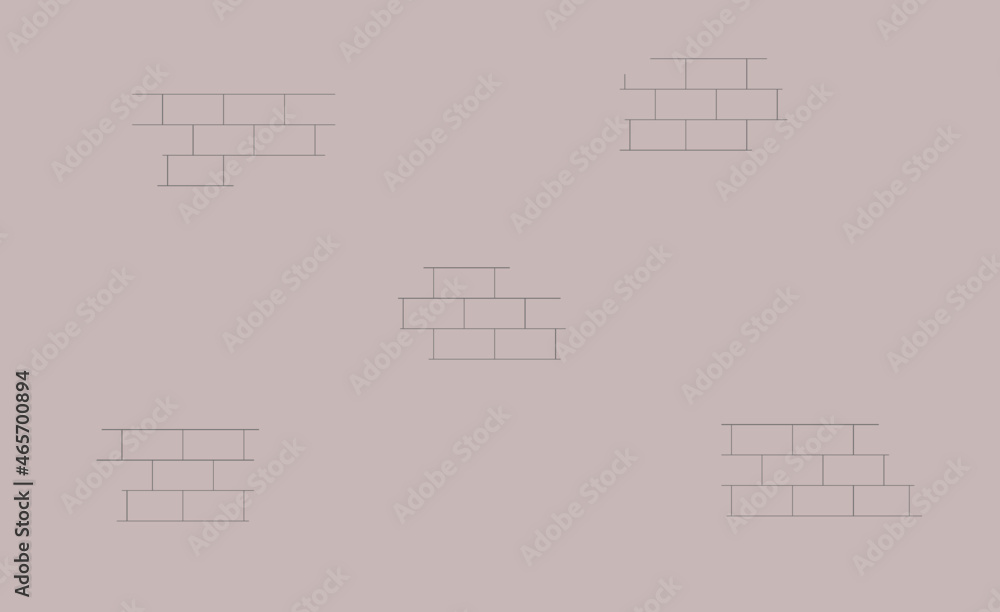 Old wall with gray bricks