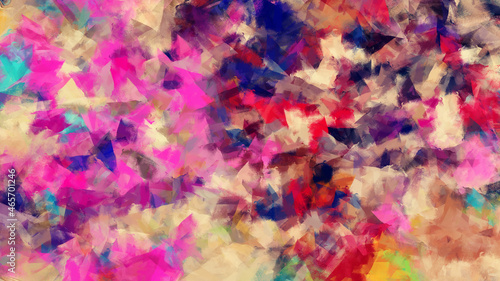 Modern Colorful Brushstroke Painting Background. Abstract Texture Background. © Stock Ninja Studio