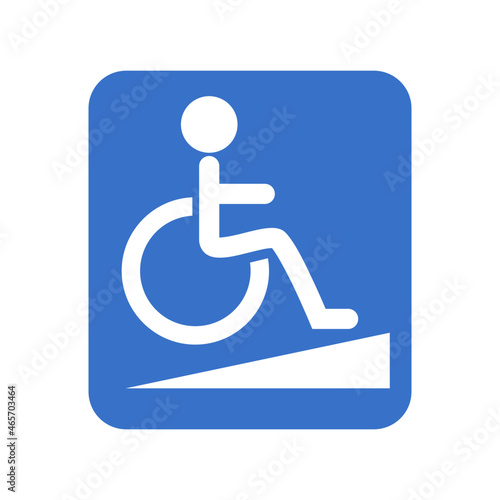 Wheelchair icon. Disabled access sign.