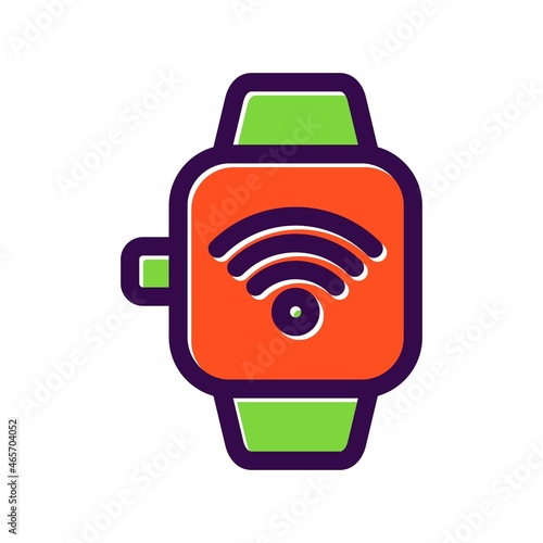 Smartwatch Filled Vector Icon Design