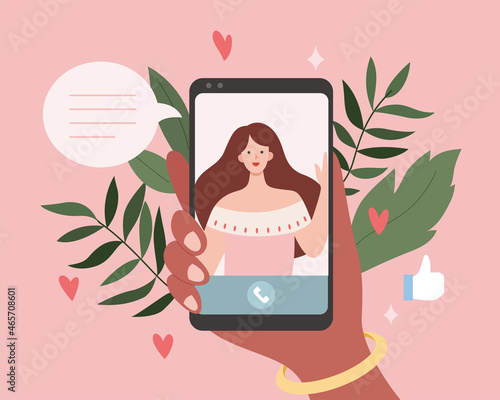 Video call with best friend