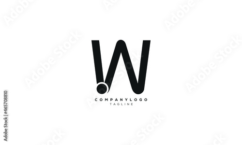 IW, IN, IWN, Abstract initial monogram letter alphabet logo design photo