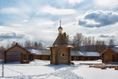 architectural and ethnographic Museum "Taltsy", Irkutsk region, Russia