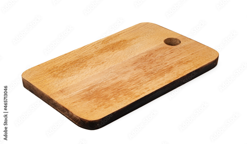 Wooden cutting board on a white background Wooden cutting board on a white background