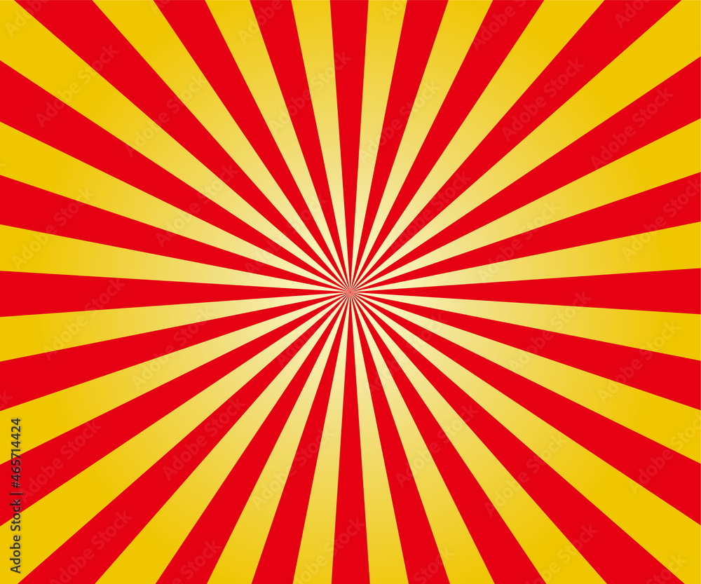 放射状の背景イラスト素材 ベクター 赤 金 Stock Vector Adobe Stock