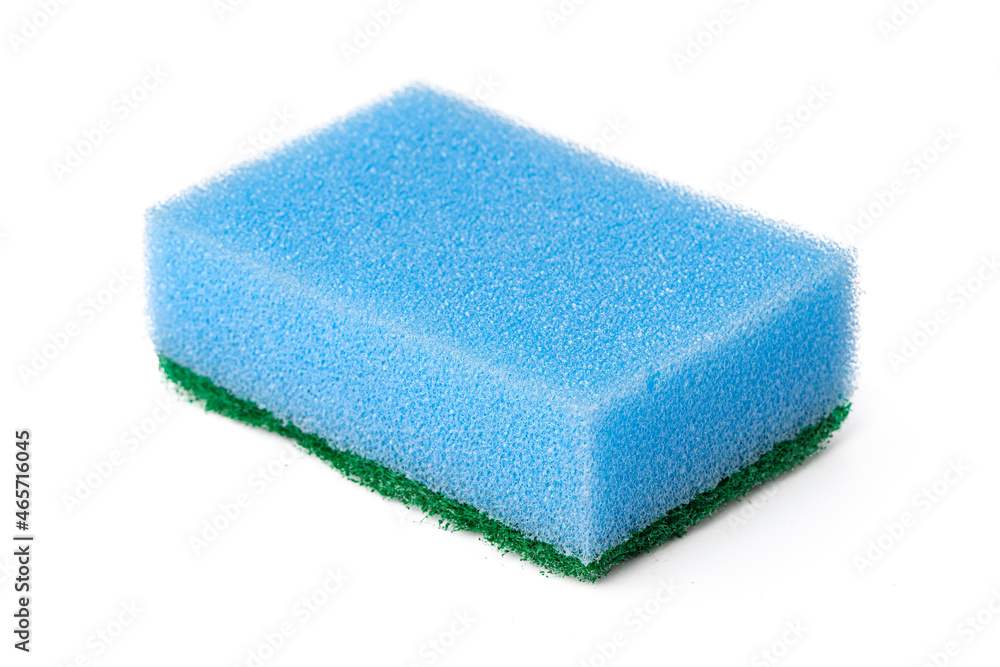 Sponge for dish cleaning isolated on white background Sponge for dish cleaning isolated on white background