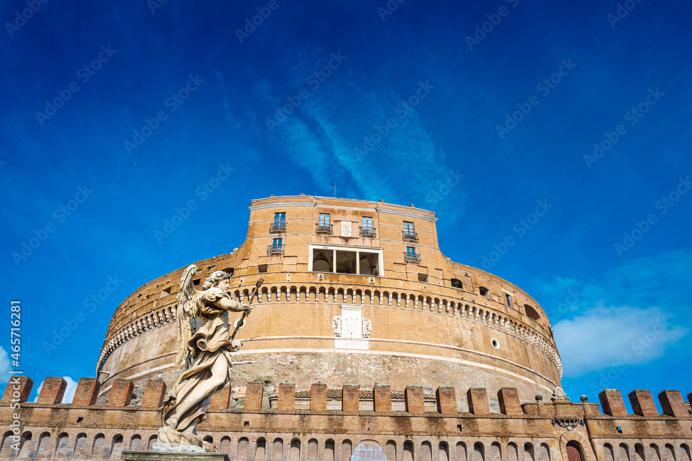 Antique building view in Rome, ITALY