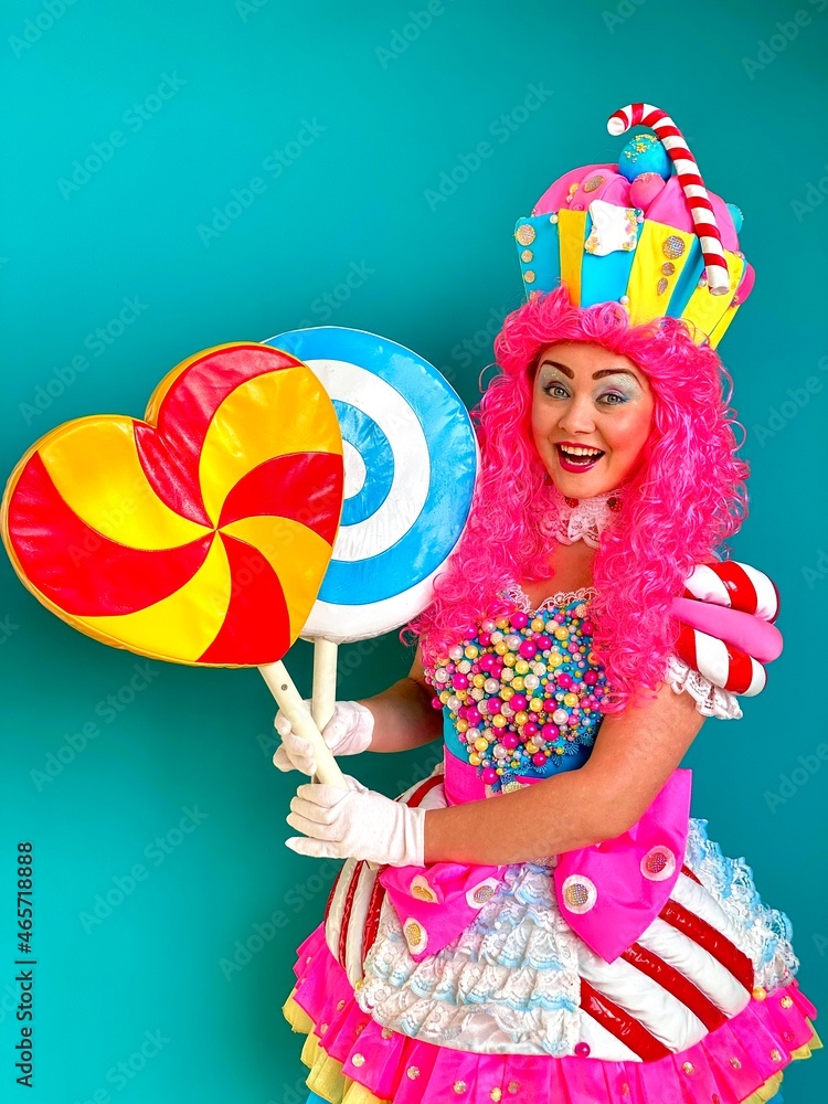 portrait of a person with a lollipop portrait of a person with a lollipop