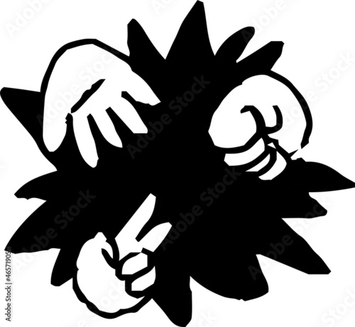 子供が描いたじゃんけんの落書き 