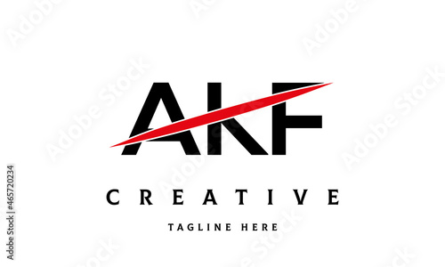 AKF creative three latter logo vector