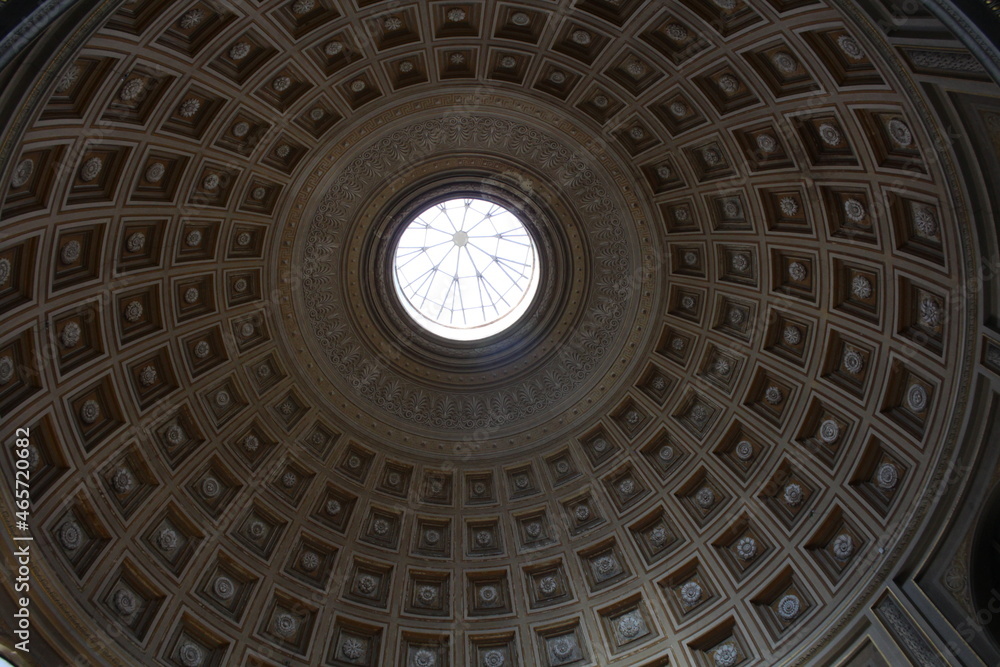 the dome of the pantheon temple in Rome