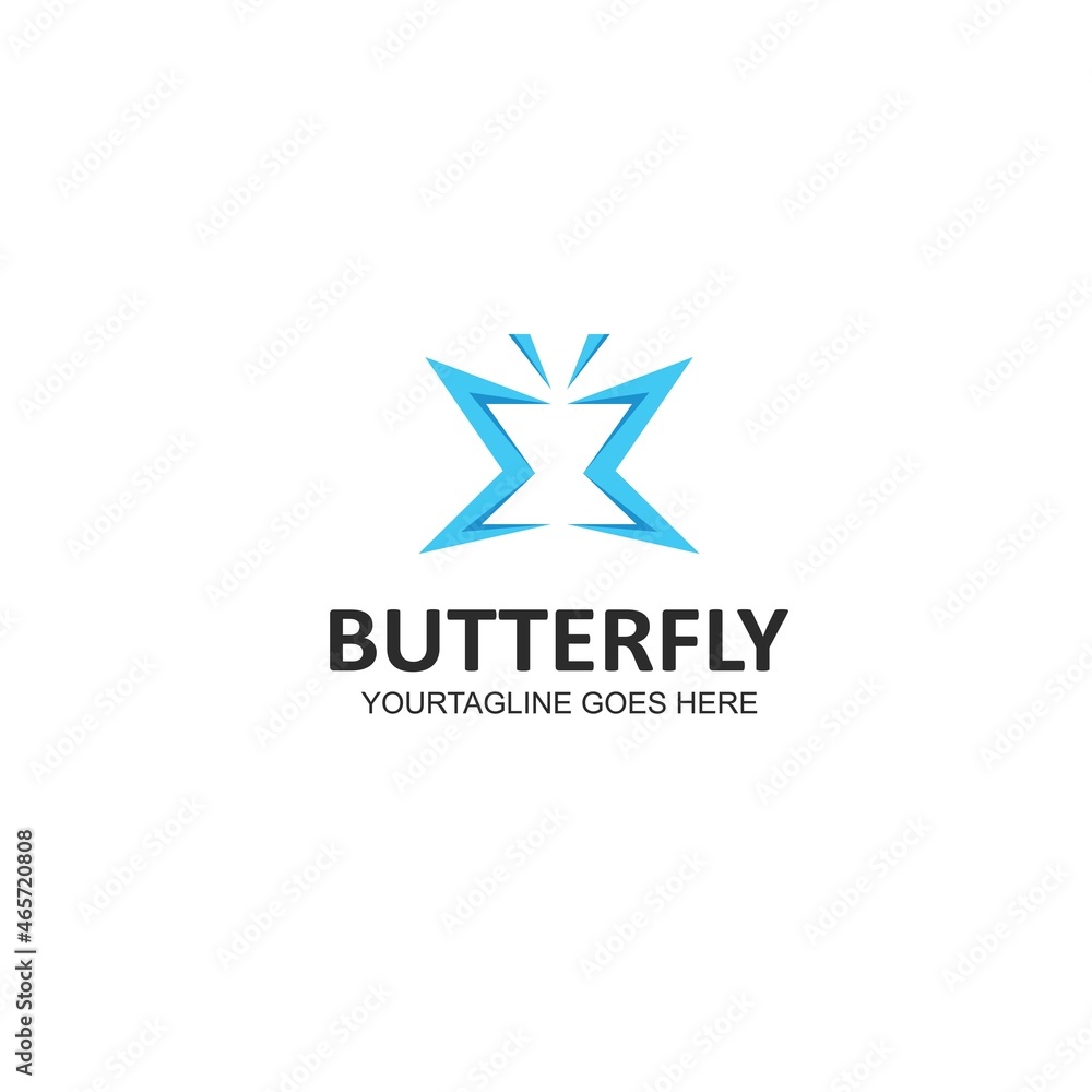butterfly illustration vector icon  design