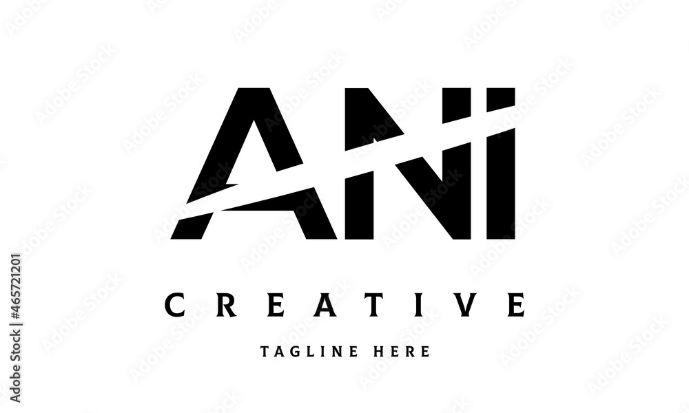 ANI creative three latter logo vector ANI creative three latter logo vector