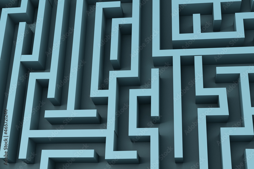 Maze Concept 3D Render Maze Concept 3D Render