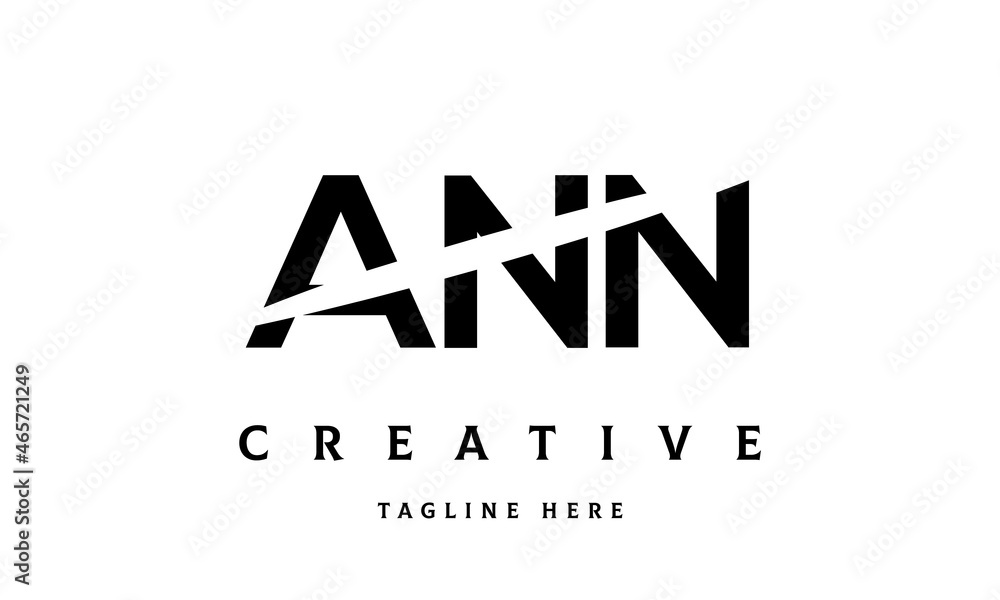 Obraz premium ANN creative three latter logo vector