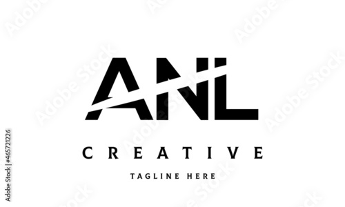 ANL creative three latter logo vector