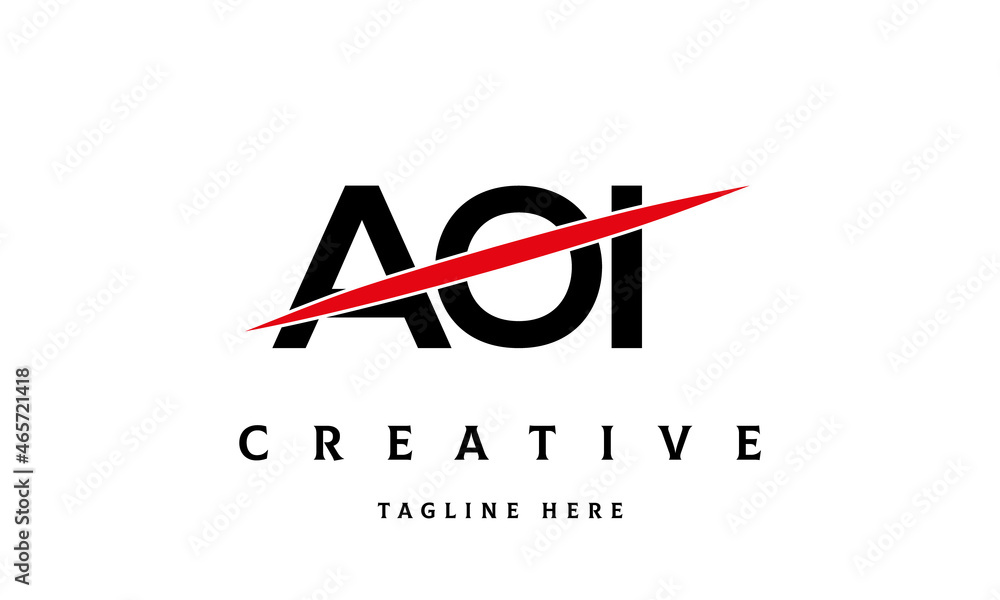 AOI creative three latter logo vector AOI creative three latter logo vector