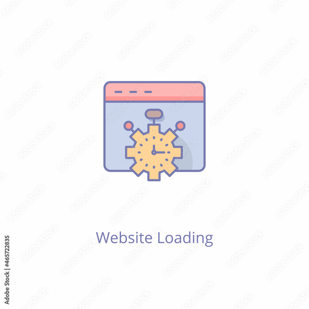 Website Loading icon in vector. Logotype