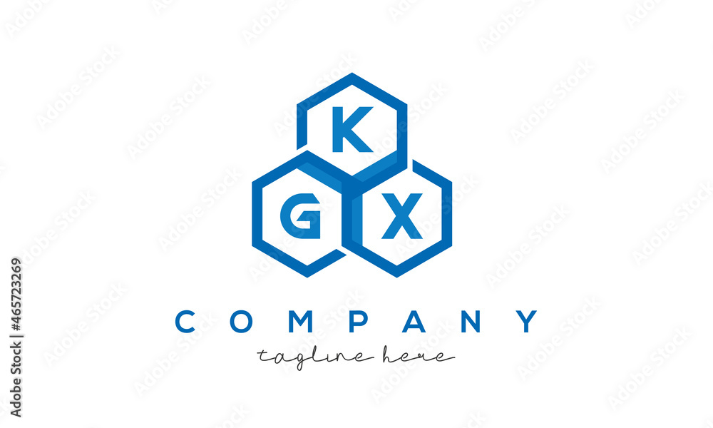 KGX letters design logo with three polygon hexagon logo vector template KGX letters design logo with three polygon hexagon logo vector template