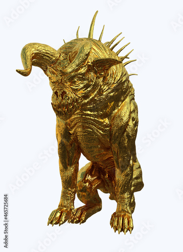 golden elephant statue