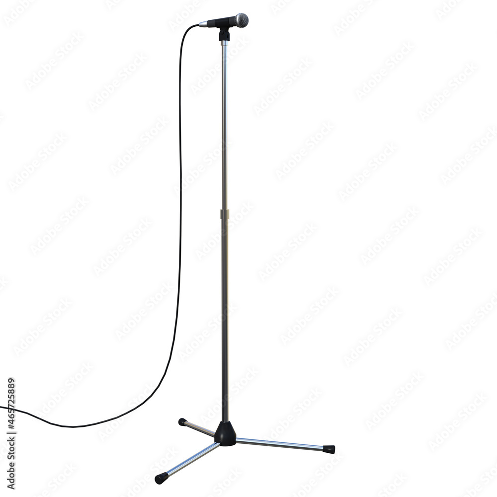 microphone isolated on white