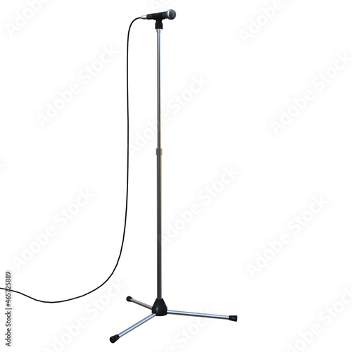Obraz na płótnie microphone isolated on white w salonie