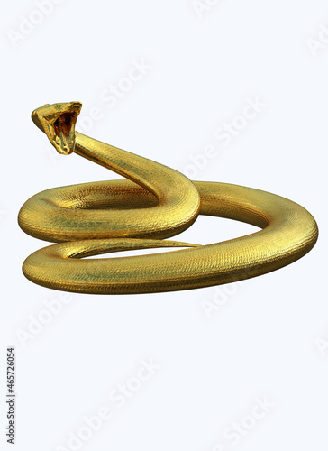 Obraz na płótnie Golden snake w salonie