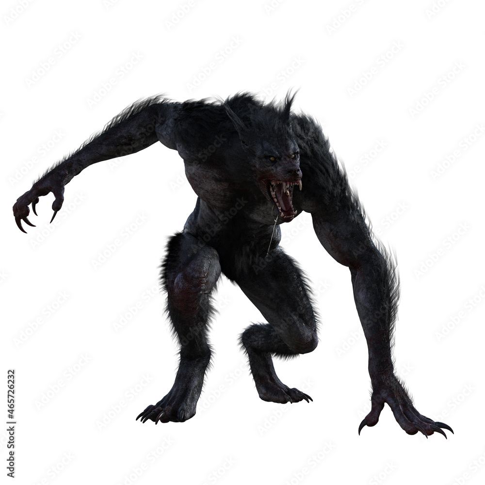 Werewolf posing