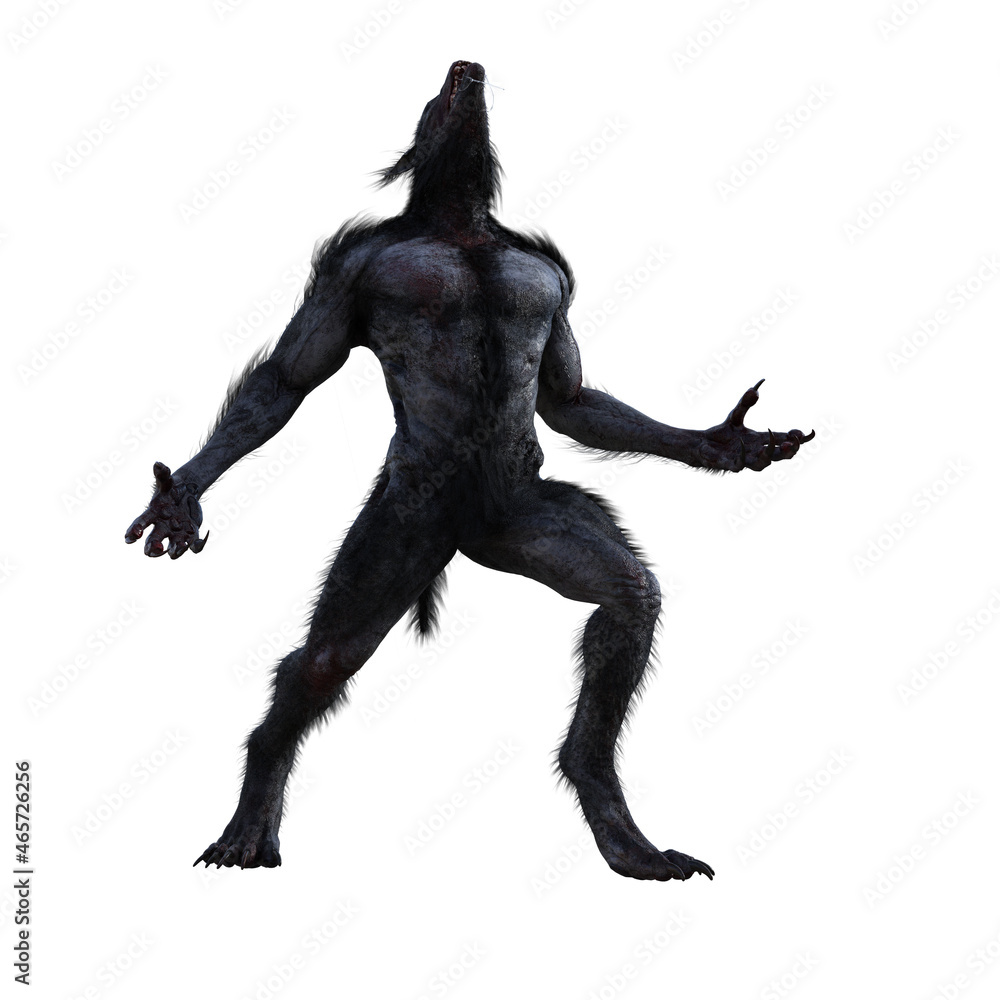 Werewolf posing