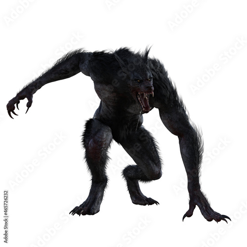 Obraz na płótnie Werewolf posing w salonie