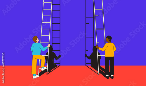Racial discrimination and career ladders