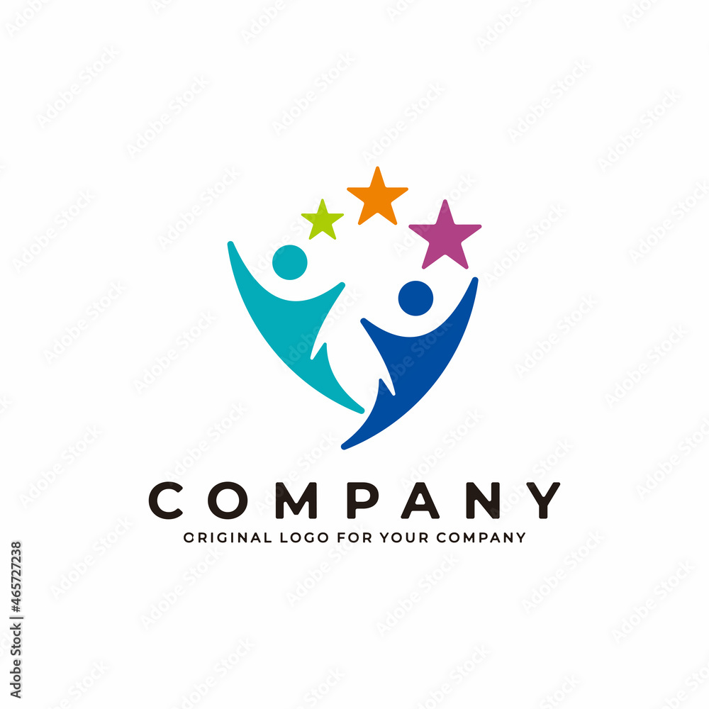 Abstract human logo for your business logo. Abstract human logo for your business logo.