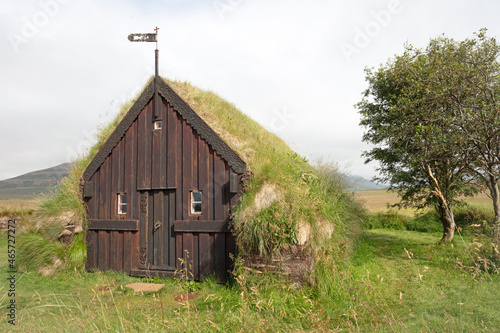 Grafarkirkja is a small chapel in Iceland photo