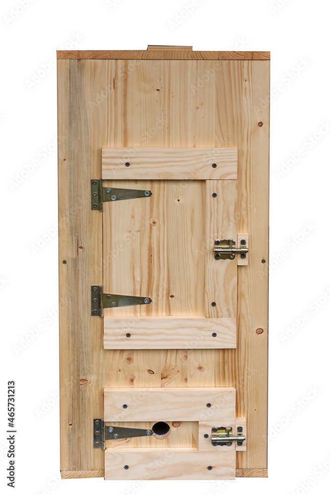 A homemade smoker cabinet made of wood A homemade smoker cabinet made of wood