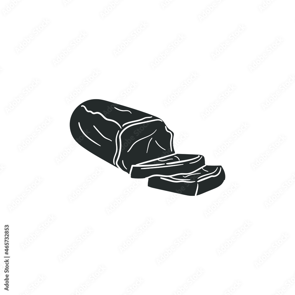 Cheese Bar Icon Silhouette Illustration. Milk Food Vector Graphic ...