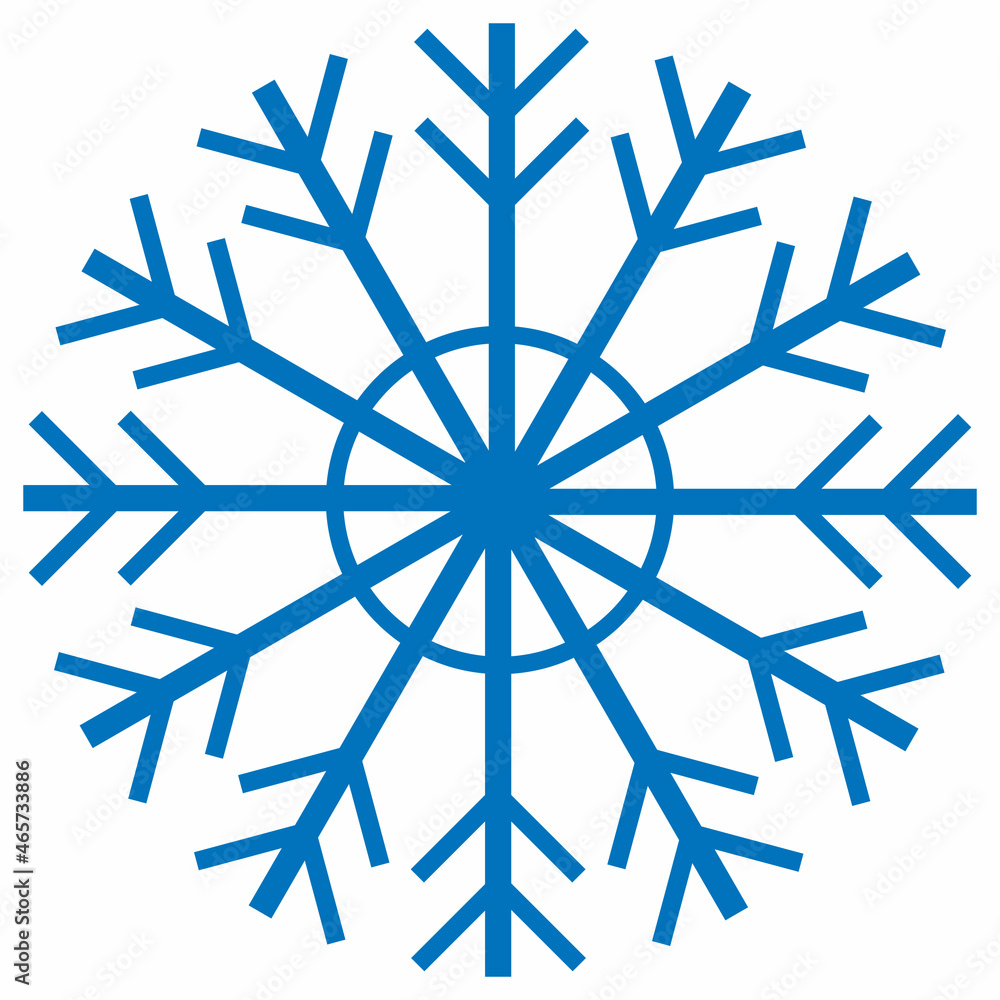 Frozen silhouette of crystal snowflake for winter design. Vector illustration with Christmas and New Year element Frozen silhouette of crystal snowflake for winter design. Vector illustration with Christmas and New Year element
