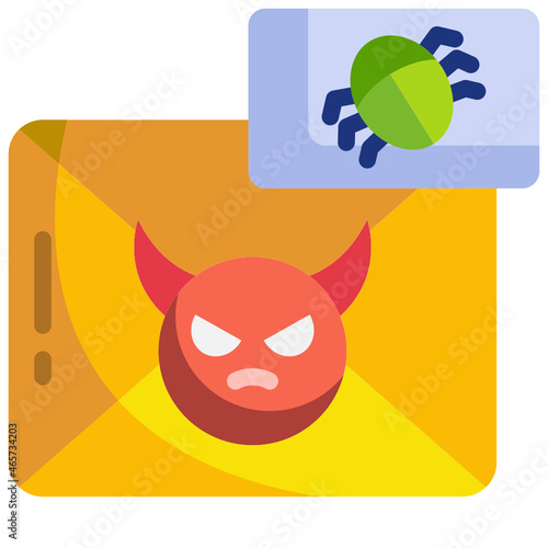 infected flat icon
