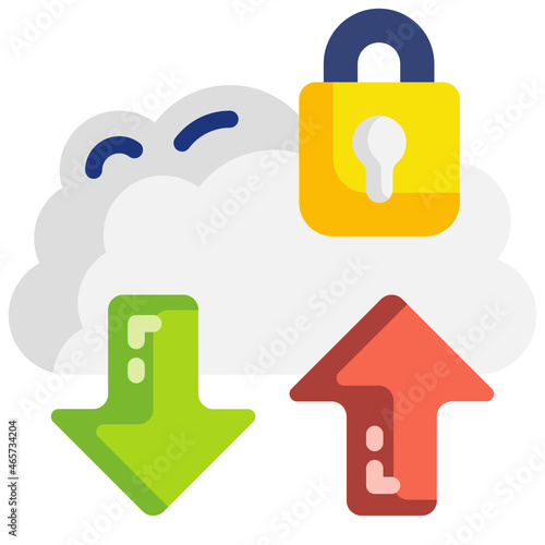 hosting services flat icon